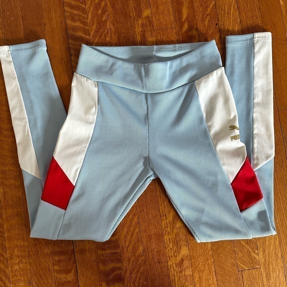 PUMA Retro Style Ribbed Color Block Leggings, Excellent condition - Picture 4 of 6